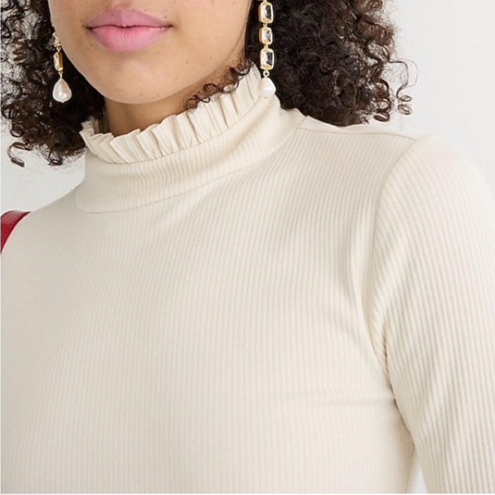 J. Crew Cream Turtleneck long sleeve